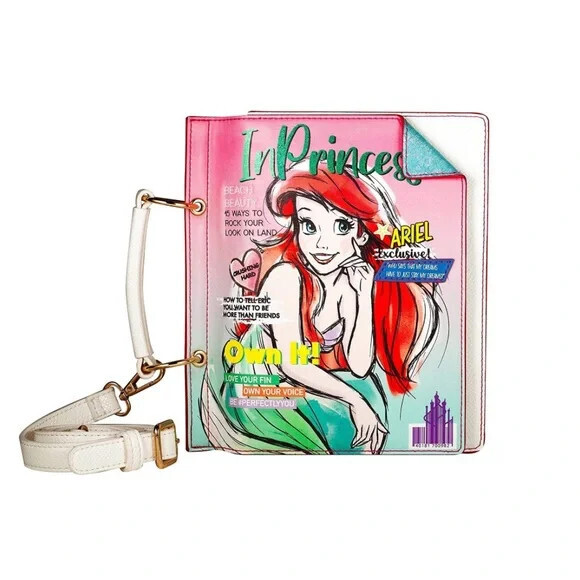 Disney Little Mermaid Danielle Nicole Ariel Magazine Crossbody Bag