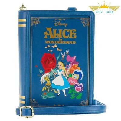 Loungefly Alice in Wonderland Classic Book Convertible Crossbody Bag