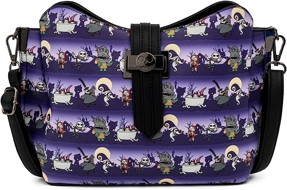 Loungefly Nightmare Before Christmas Halloween Line Crossbody Bag