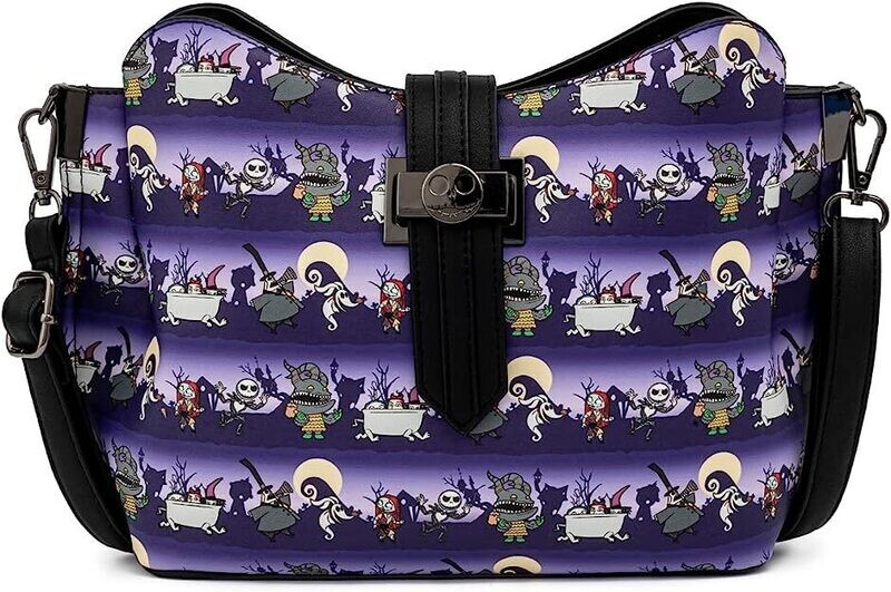 Loungefly Nightmare Before Christmas Halloween Line Crossbody Bag