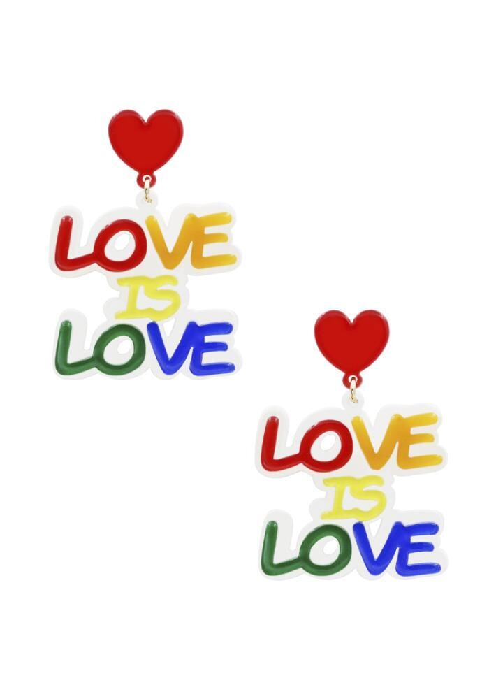 ME-90415   Love is Love Multi Color Dangle Earrings