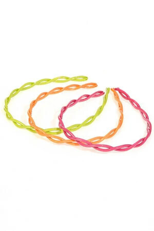 MMH8158   Thin Multi Color Twist Fashion Headband Set