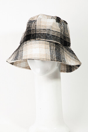 MMT8254   Plaid Checkered Pattern Bucket Hat