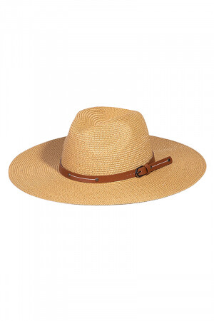 MMT8349   Woven Buckle Band Fedora Hat   