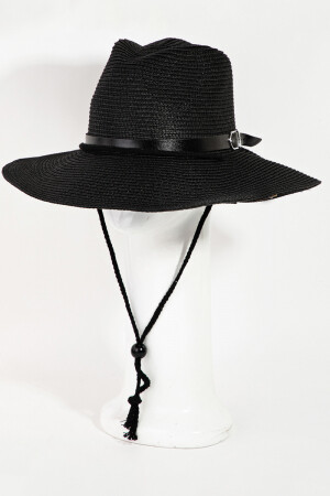 MMT8510   Straw Braided Belt Strap Fashion Hat