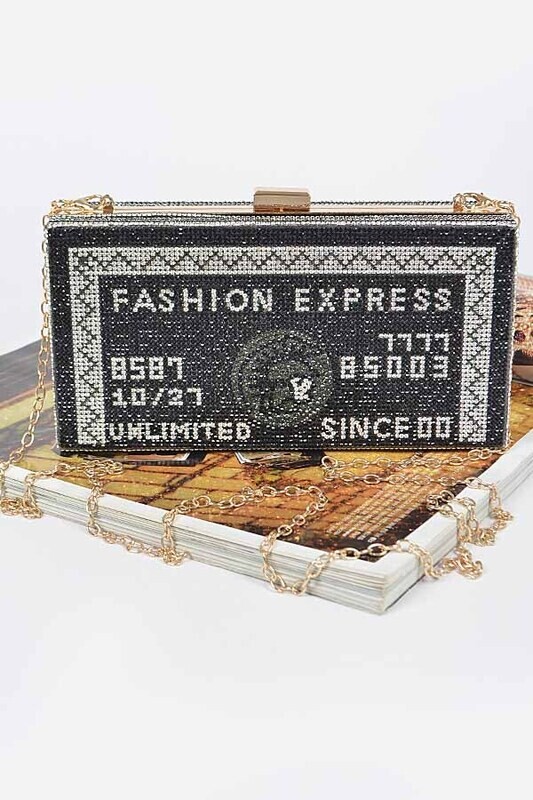 HPC3919   Rhinestone Credit Card Clutch