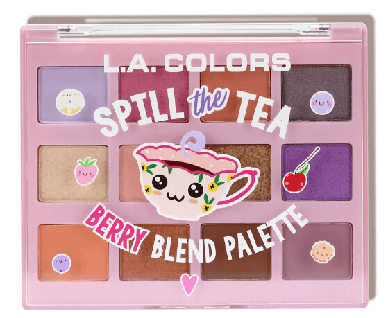 Spill The Tea Eyeshadow    Berry Blend Palette