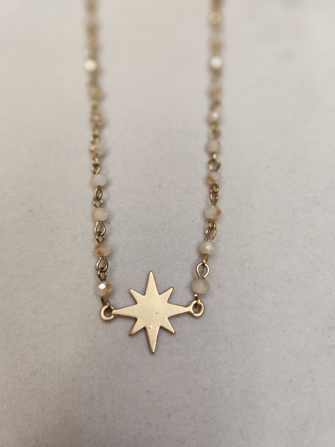 Beaded Necklace with Starburst