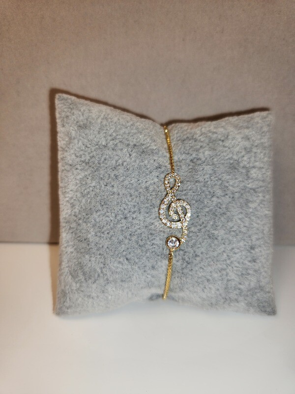 Rhinestone Tribalclef Bracelet