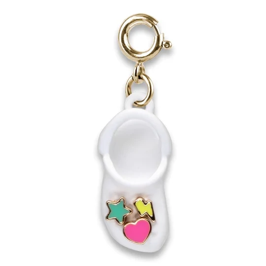 Charm It!   Gold Rubber Clog Charm