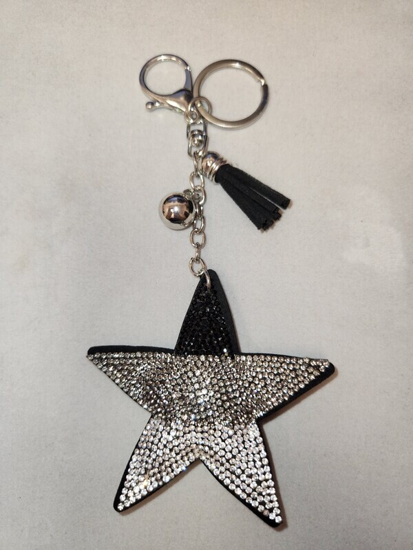 Rhinestone Black Star