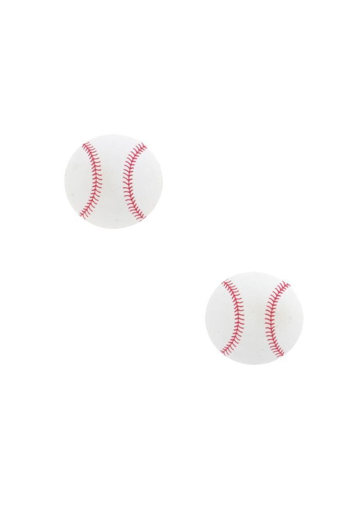 E-6411-SO BASEBALL POST EARRINGS