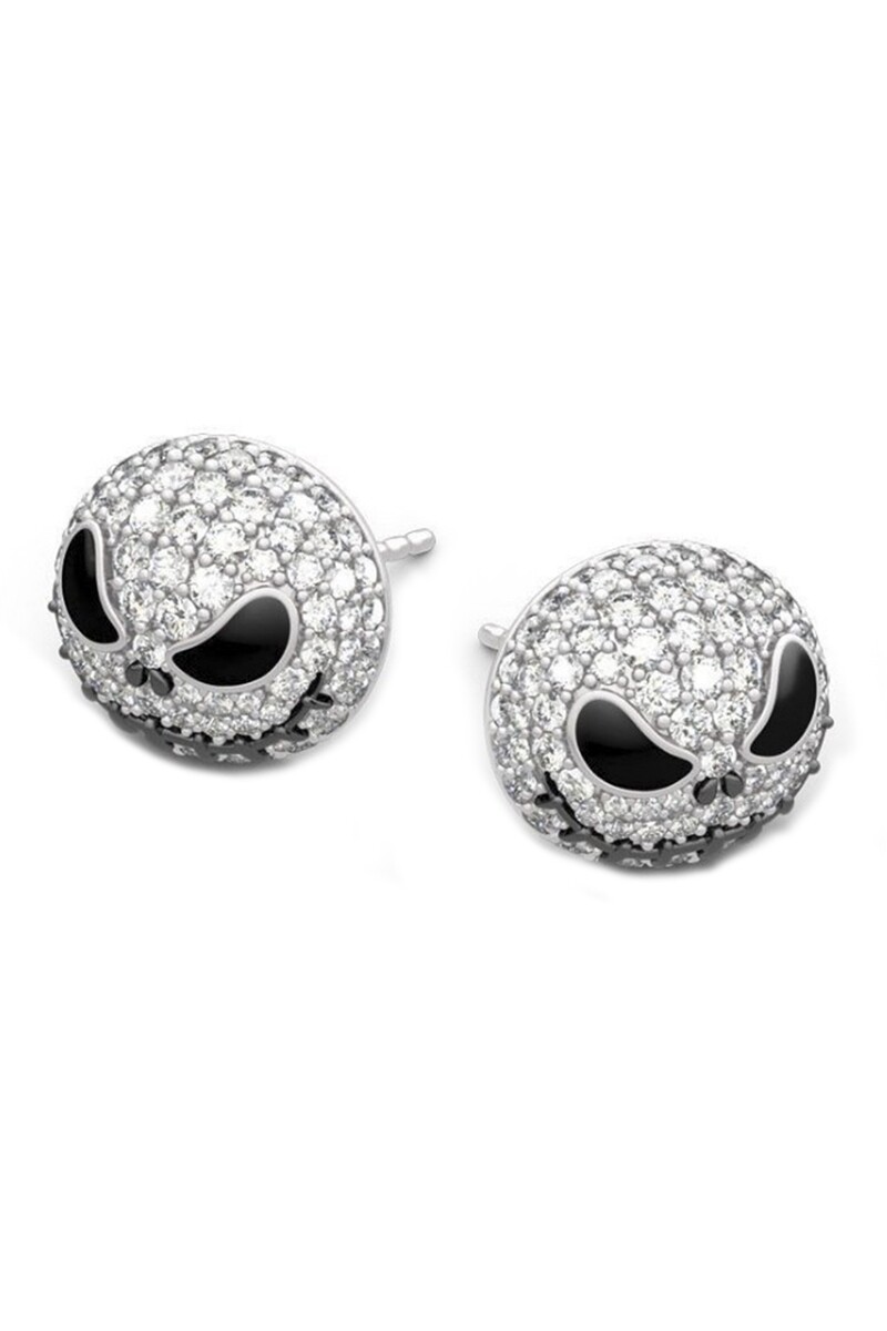 E4815 Skull Rhinestones Stud Earrings