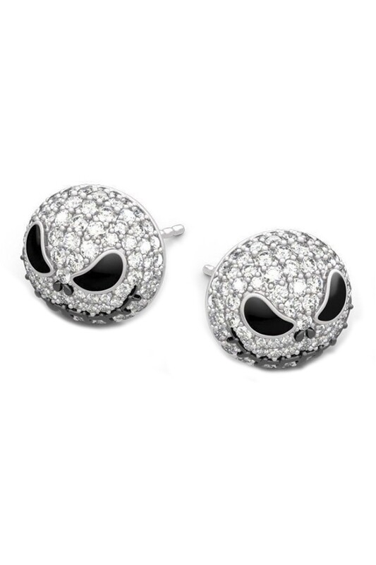 E4815 Skull Rhinestones Stud Earrings