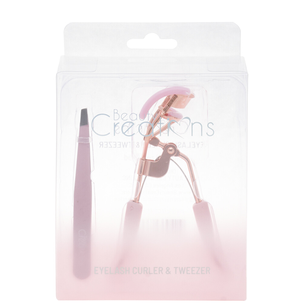 Beauty Creations Eyelash and Tweezer Set Rose Gold