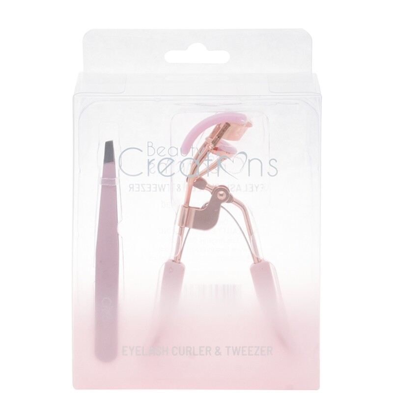 Beauty Creations Eyelash and Tweezer Set Rose Gold