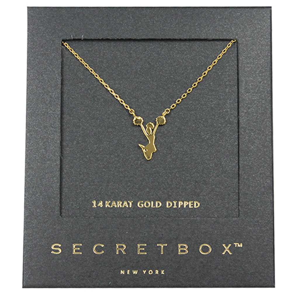 SB-29113 14K Dipped Cheerleader Necklace Gold