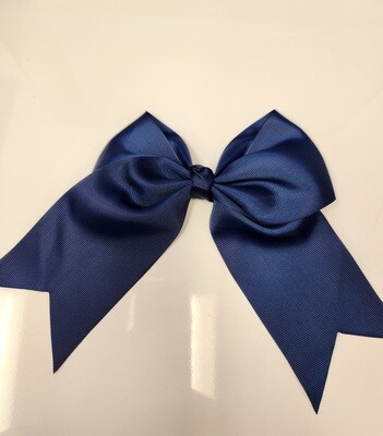 HPN-4701 Large Blue Hair Bow w/Tails