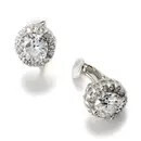 CZOOOO8SV Cubic Zirconia Wrapped Studs Silver