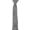 St-204247 Rhinestone Tie Necklace Black/Clear
