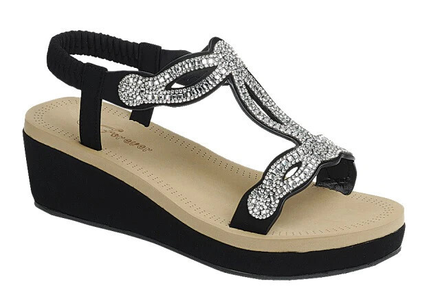 Mature-44 Rhinestone Wedge