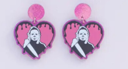 ER100-JS Halloween Earrings Michael Myers