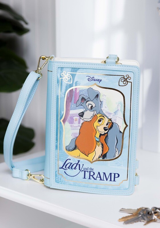 Loungefly Disney Lady and the Tramp Classic Book Convertible Crossbody Bag