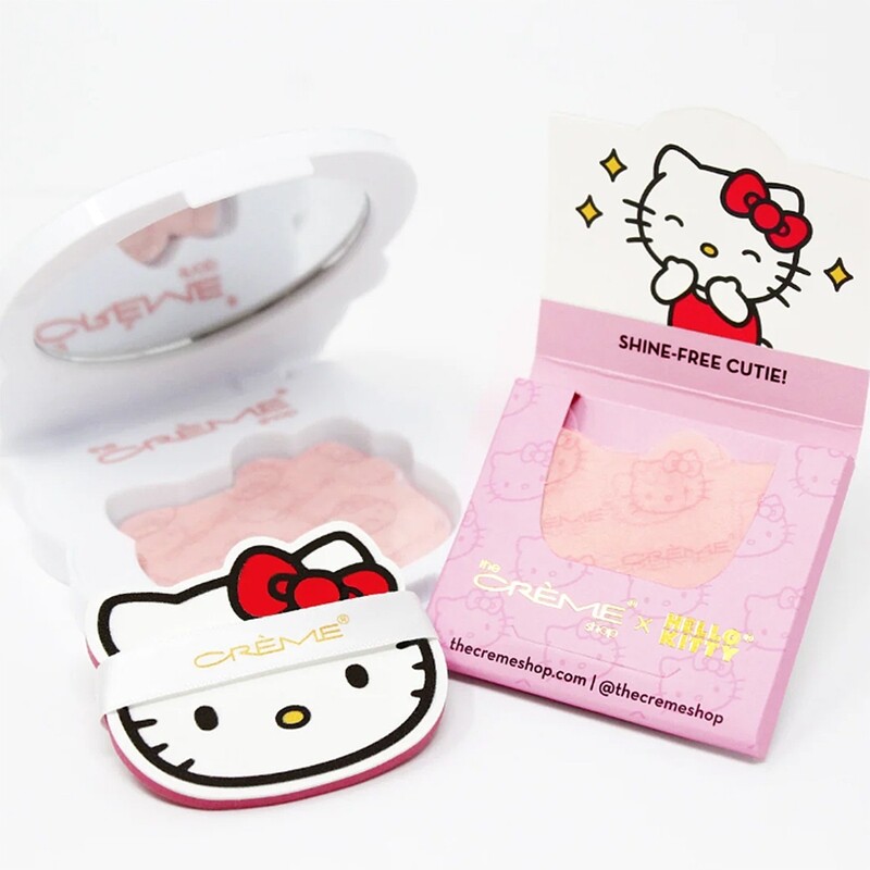 The Creme Shop Hello Kitty Mattifying Blotting Paper w/ Reusable Mirror Compact
