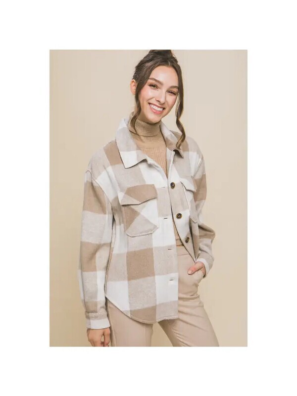 Woven Yarn Dye Bust Pocket Jacket