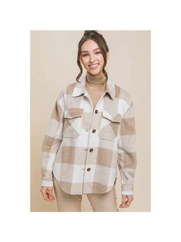 Woven Yarn Dye Bust Pocket Jacket