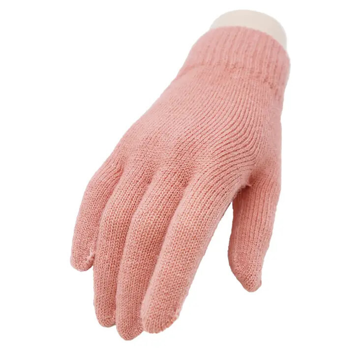 Women's Ribbed Elastic Cuffed Gloves