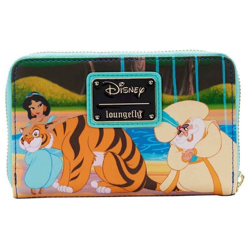 Loungefly Disney Aladdin Wallet Princess Series Scenes Characters Zip Around
