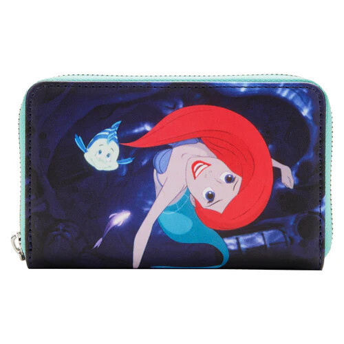 Loungefly Disney The Little Mermaid Princess Scenes Series Zip Around Wallet