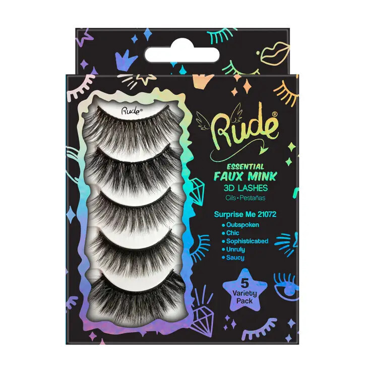 Essential Faux Mink 3D Lashes 5 Variety Pack - Surprise Me