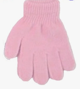 Kids Solid Colored Elastic Wristband Winter Gloves