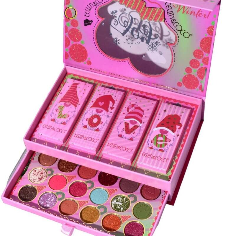 Kevin &amp; Coco Joy 8 Color Lip Gloss 24 Color Eyeshadow