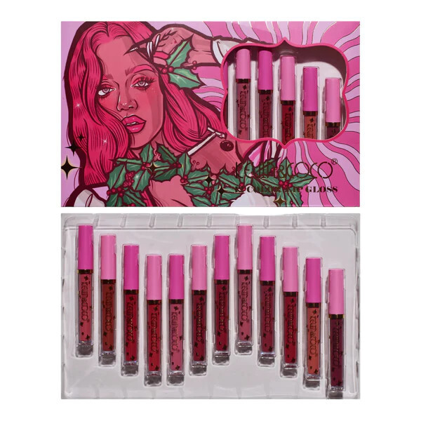 Kevin &amp; Coco Mistletoe 12 Color Lip Gloss Kit