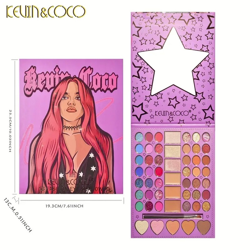 JCO-0008 Kevin &amp; Coco 53 Color Eyeshadow Palette