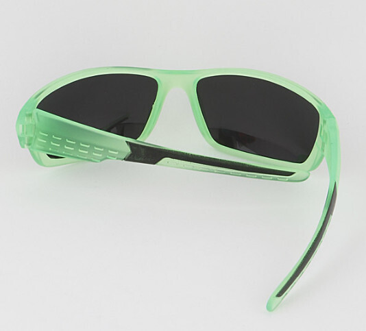 KCH63 Kids Curved Sports Sunglasses, Color: Green