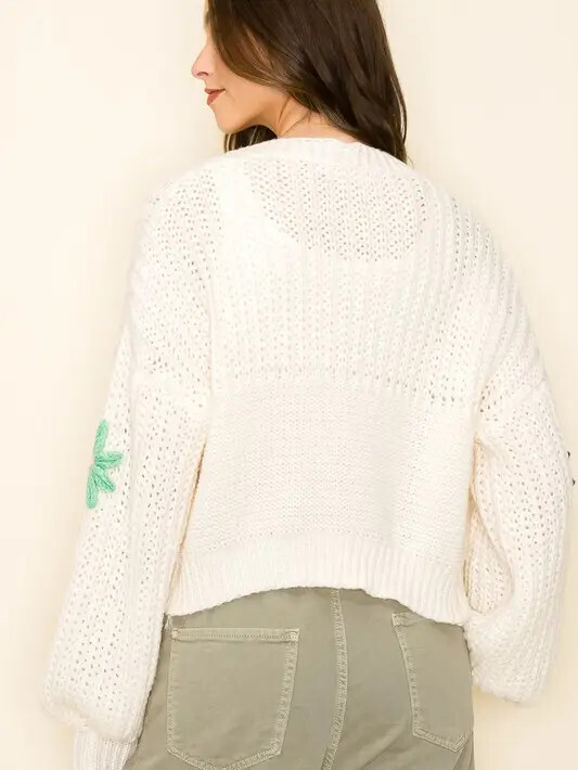 Floral Knit Cardigan