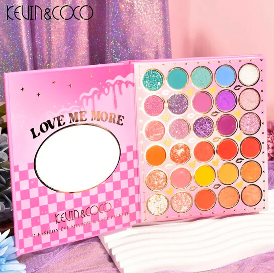 JCO-0012 KEVIN&amp;COCO 72 Color Spice Girl Eyeshadow and Blush Palette