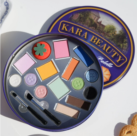 E14-148-1 Kara Beauty Cookie Tin Creative Beauty Palette