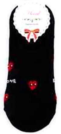 Adult Fashion Heart Eyes Socks O/S