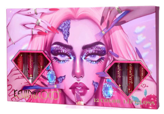 Kevin &amp; Coco 12 Color Lip Gloss Diamond Window