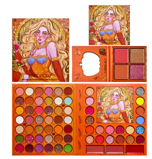 KEVIN&amp;COCO Blonde Girl 69 Color Eyeshadow and Face Palette