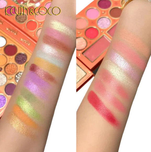 KEVIN&amp;COCO Blonde Girl 69 Color Eyeshadow and Face Palette