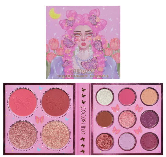 KEVIN&amp;COCO 13 Color Eyeshadow Butterfly Palette