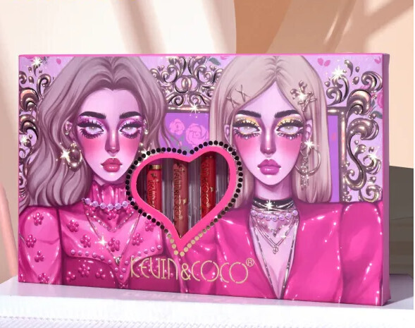Kevin &amp; Coco Twin Girls 12 Color Lip Gloss