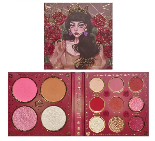 Kevin &amp; Coco 13 Color Eyeshadow Webs Roses Palette