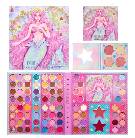 Kevin &amp; Coco Mermaid 86 Color Eyeshadow Palette